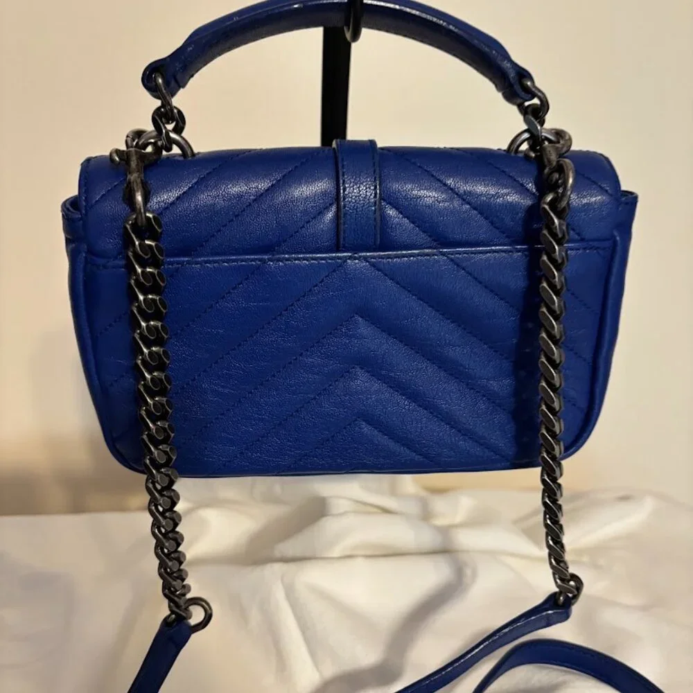 Beautiful YSL Cobalt Blue Small Bag - Excellent Condition - Picture 5 of 16